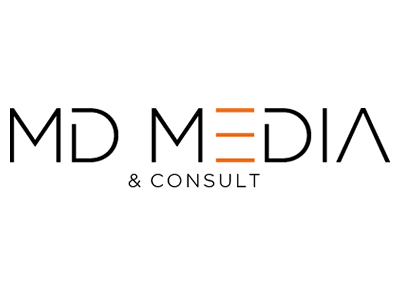 Logo unseres Kunden - MD Media & Consult